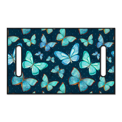 Watercolor Blue Butterfly Pattern Print Golf Cart Seat Cover