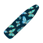 Watercolor Blue Butterfly Pattern Print Ironing Board Cover