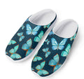 Watercolor Blue Butterfly Pattern Print Mesh Casual Shoes