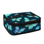 Watercolor Blue Butterfly Pattern Print Small Lunch Bag