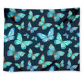 Watercolor Blue Butterfly Pattern Print Tapestry