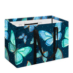 Watercolor Blue Butterfly Pattern Print Utility Tote Bag