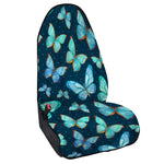 Watercolor Blue Butterfly Pattern Print Waterproof Car Seat Cover