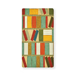 Watercolor Bookshelf Pattern Print Baby Crib Sheet