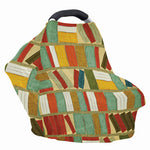 Watercolor Bookshelf Pattern Print Baby Seat Cover