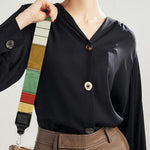 Watercolor Bookshelf Pattern Print Bag Strap