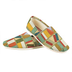 Watercolor Bookshelf Pattern Print Casual Shoes