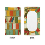 Watercolor Bookshelf Pattern Print Changing Pad Cover