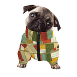 Watercolor Bookshelf Pattern Print Dog Zip Up Jacket
