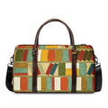 Watercolor Bookshelf Pattern Print Duffel Bag