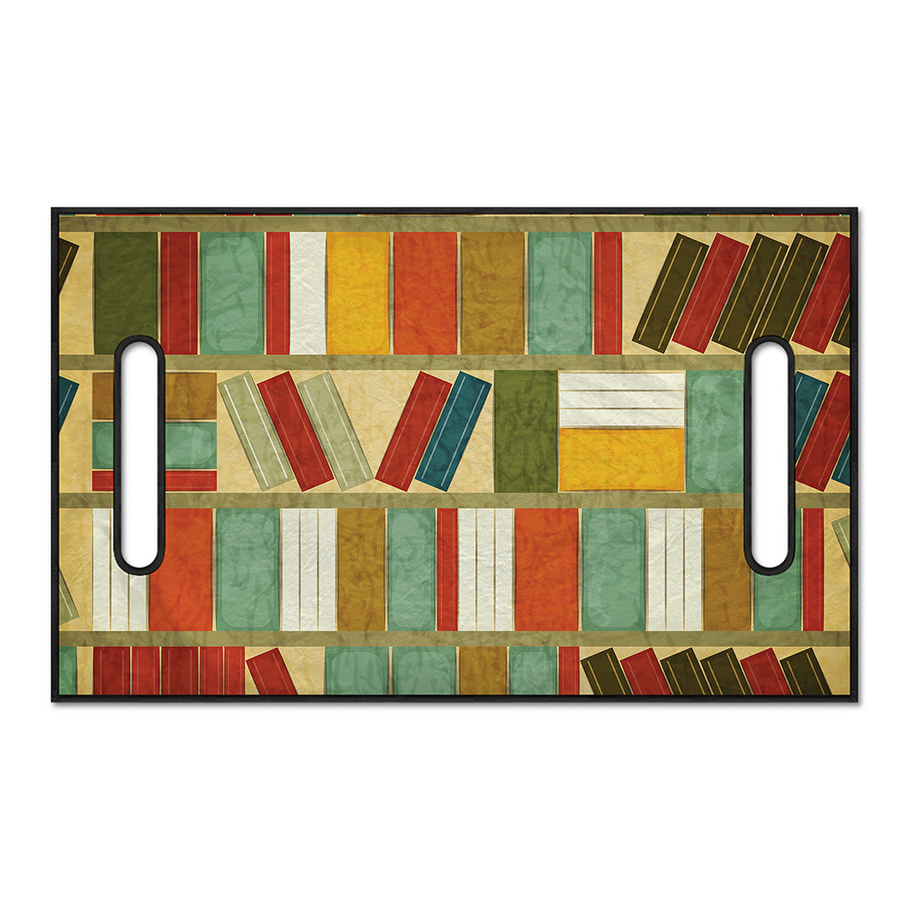 Watercolor Bookshelf Pattern Print Golf Cart Seat Cover