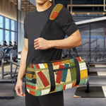 Watercolor Bookshelf Pattern Print Gym Bag