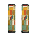 Watercolor Bookshelf Pattern Print Handle Covers