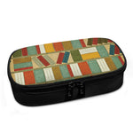 Watercolor Bookshelf Pattern Print Insulin Cooler Travel Case