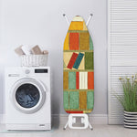 Watercolor Bookshelf Pattern Print Ironing Board Cover