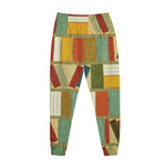Watercolor Bookshelf Pattern Print Jogger Pants
