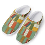 Watercolor Bookshelf Pattern Print Mesh Casual Shoes