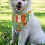 Watercolor Bookshelf Pattern Print Over The Collar Dog Bandana