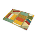 Watercolor Bookshelf Pattern Print Pet Cooling Mat Cover