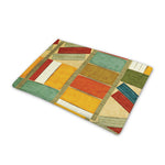 Watercolor Bookshelf Pattern Print Pet Cooling Mat Cover