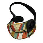 Watercolor Bookshelf Pattern Print Pet Sling Carrier