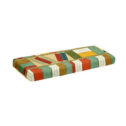 Watercolor Bookshelf Pattern Print Piano Keyboard Cover