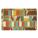 Watercolor Bookshelf Pattern Print Polyester Doormat