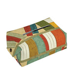 Watercolor Bookshelf Pattern Print Rectangle Tissue Box Cover