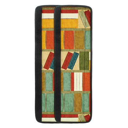 Watercolor Bookshelf Pattern Print Refrigerator Handle Covers