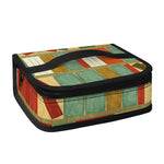 Watercolor Bookshelf Pattern Print Small Lunch Bag