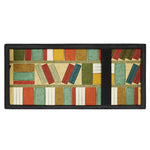 Watercolor Bookshelf Pattern Print Trifold Wallet