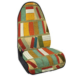 Watercolor Bookshelf Pattern Print Waterproof Car Seat Cover