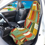 Watercolor Bookshelf Pattern Print Waterproof Car Seat Cover