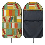 Watercolor Bookshelf Pattern Print Waterproof Car Seat Cover