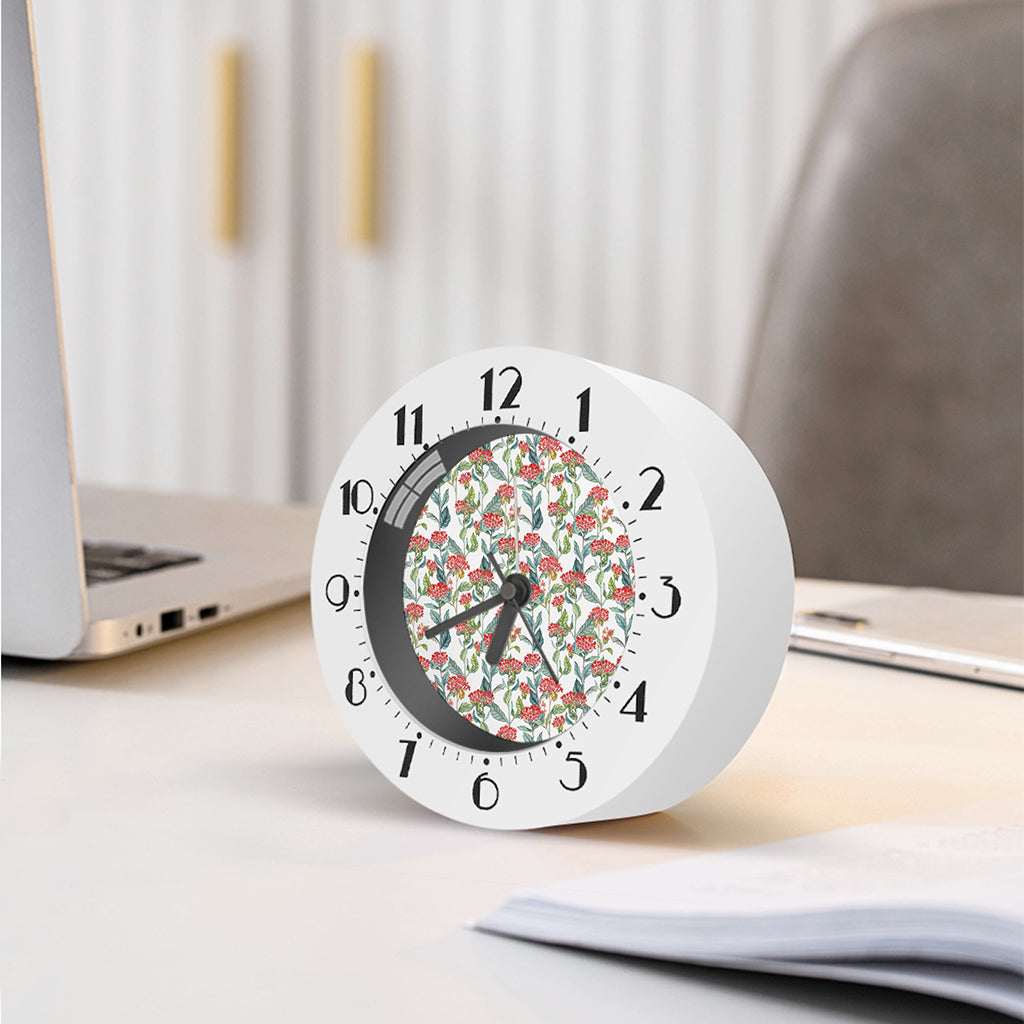 Watercolor Bouvardia Print Alarm Clock
