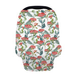 Watercolor Bouvardia Print Baby Seat Cover