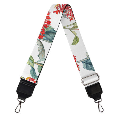 Watercolor Bouvardia Print Bag Strap