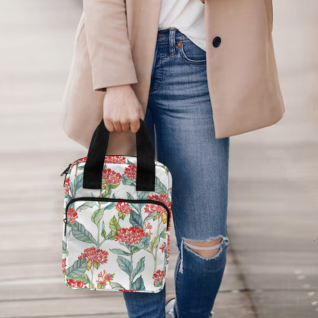 Watercolor Bouvardia Print Bible Tote Bag