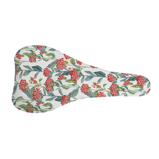 Watercolor Bouvardia Print Bicycle Seat Cover