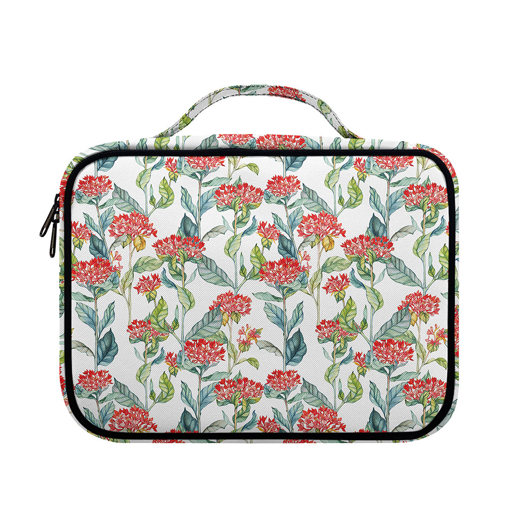 Watercolor Bouvardia Print Briefcase Bible Bag