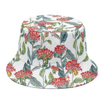 Watercolor Bouvardia Print Bucket Hat