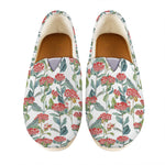 Watercolor Bouvardia Print Casual Shoes