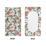 Watercolor Bouvardia Print Changing Pad Cover
