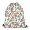 Watercolor Bouvardia Print Drawstring Bag