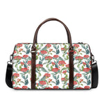 Watercolor Bouvardia Print Duffle Bag