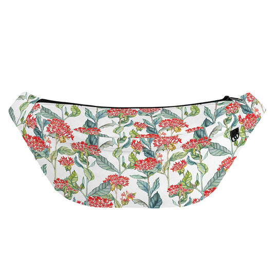 Watercolor Bouvardia Print Fanny Pack