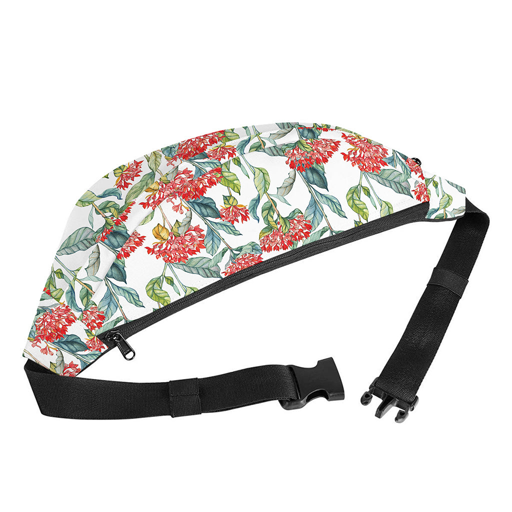 Watercolor Bouvardia Print Fanny Pack