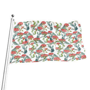 Watercolor Bouvardia Print Flag