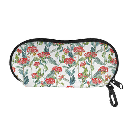 Watercolor Bouvardia Print Glasses Case