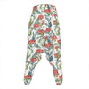 Watercolor Bouvardia Print Hammer Pants